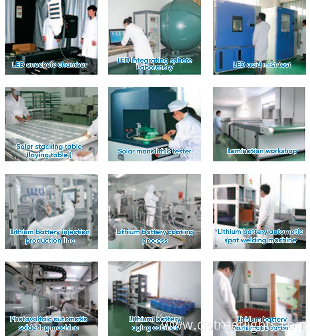 High-Efficiency LED Lamp Solar Panel LiFePO4 Lithium Battery Split Type Solar Street Light